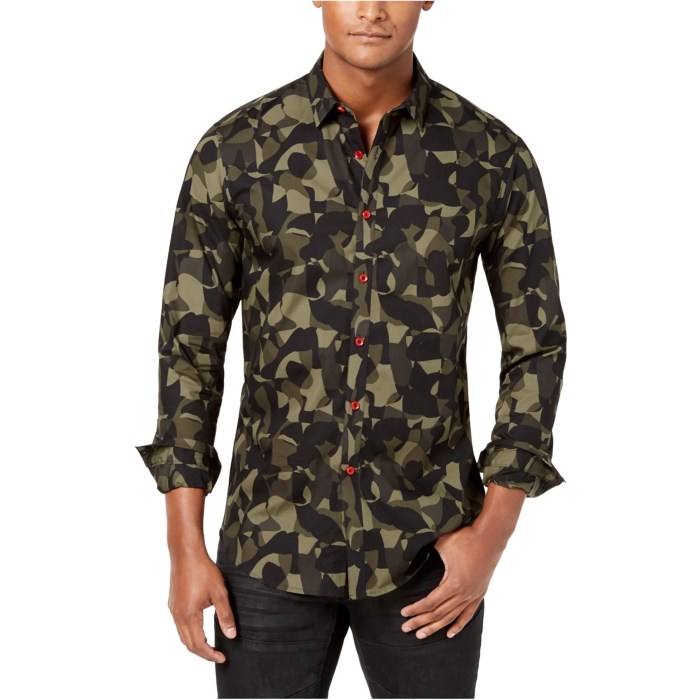 Mens camo dress shirts