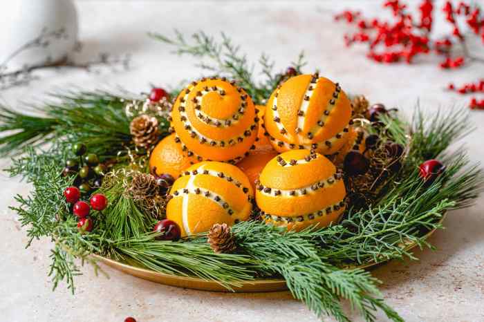 How to make orange xmas decoration