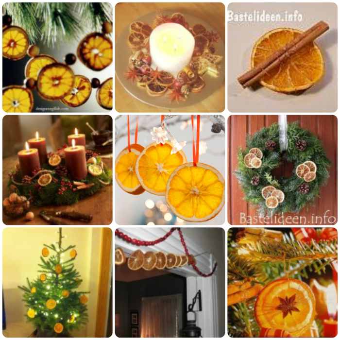 How to make orange xmas decoration