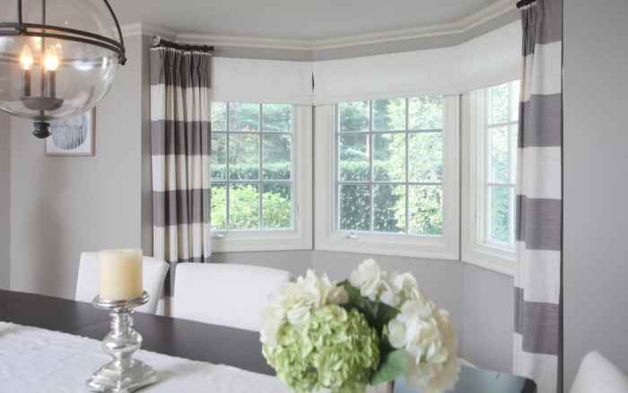 How to decorate bay windows