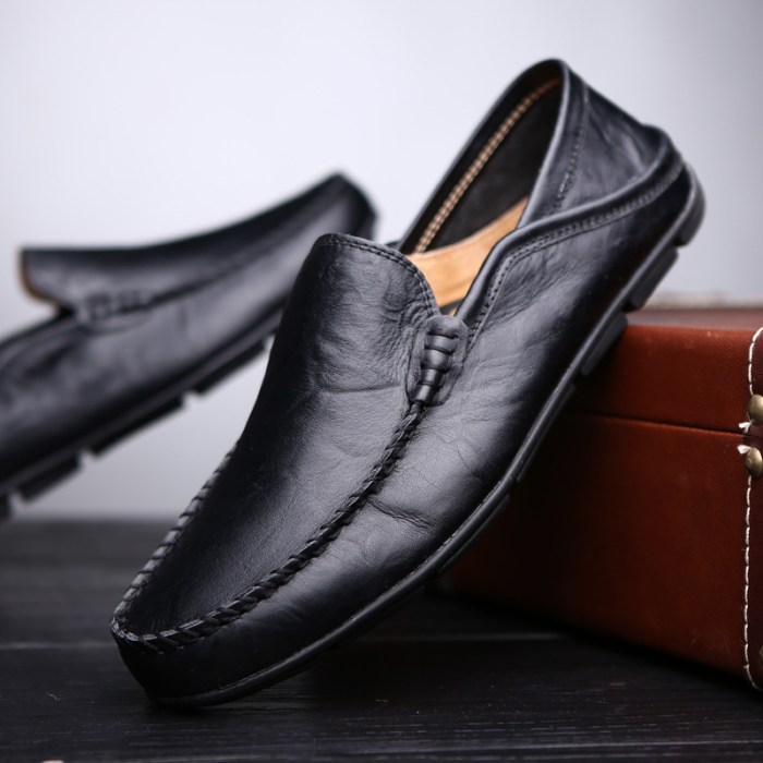 Mens casual dress shoes leather