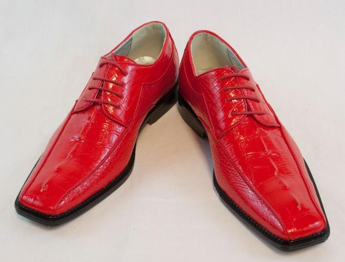 Red dress shoes for men