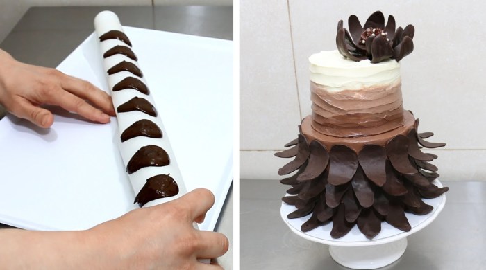 How to make chocolate cake decoration