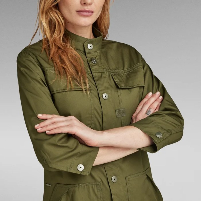 Green shirt dress for women