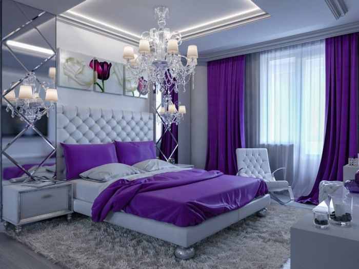 How to decorate a pink and purple room