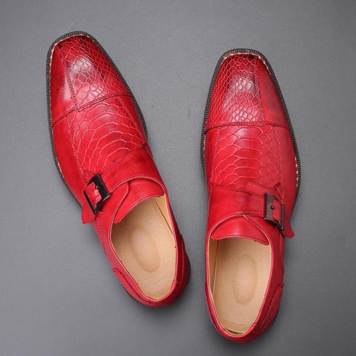 Red dress shoes for men